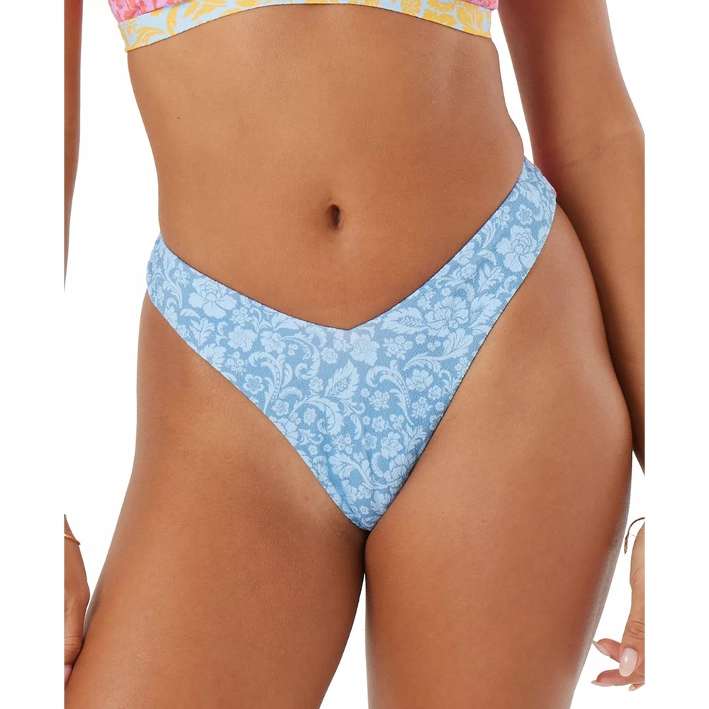 Roxy Juniors Size XL Floral Tapestry Patchwork Skimpy‎ Bikini Swim Bottoms 864